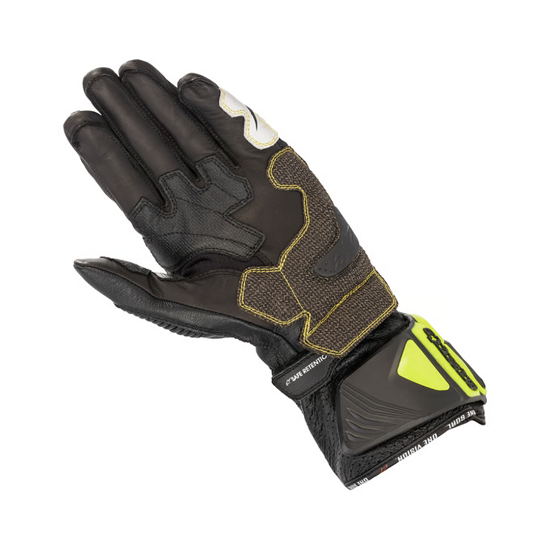 GUANTES ALPINESTARS GP TECH V2 NEGROS, AMARILLO FLUO Y ROJO FLUO