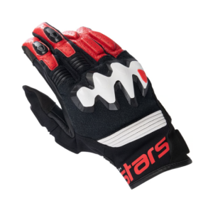 GUANTES ALPINESTARS HALO NEGRO, BLANCO Y ROJO