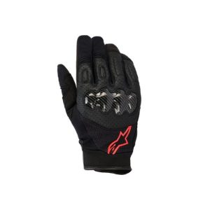 GUANTES ALPINESTARS MEGAWATT V2 NEGRO Y ROJO