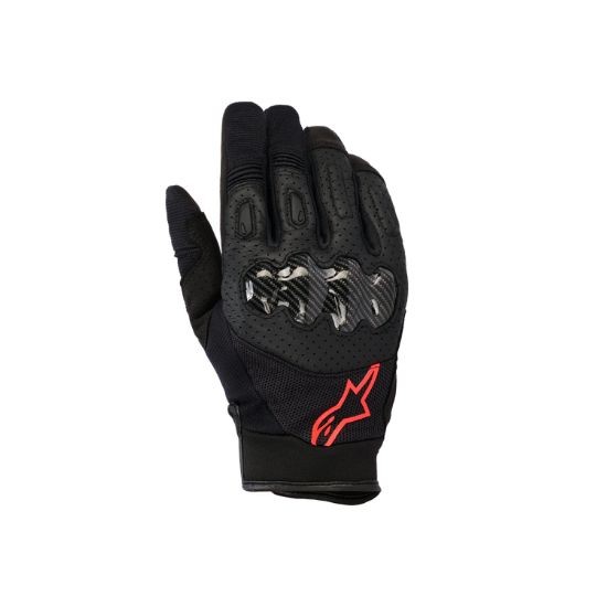 GUANTES ALPINESTARS MEGAWATT V2 NEGRO Y ROJO