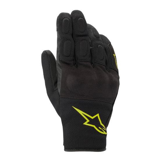 GUANTES ALPINESTARS S-MAX DRYSTAR NEGRO Y AMARILLO