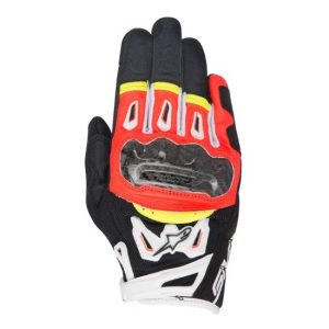 GUANTES ALPINESTARS SMX-2 AIR CARBON V2 NEGRO, ROJO, BLANCO Y AMARILLO