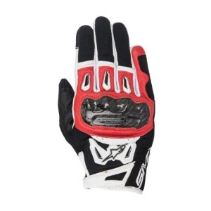 GUANTES ALPINESTARS SMX-2 AIR CARBON V2 NEGRO, ROJO Y BLANCO