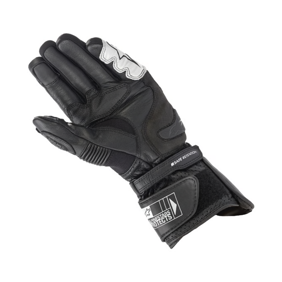 GUANTES ALPINESTARS SP-2 V3 BLANCO Y NEGRO