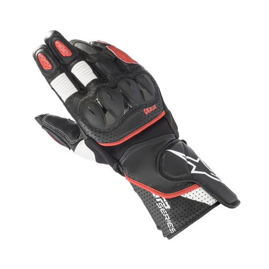 GUANTES ALPINESTARS SP-2 V3 NEGRO, BLANCO Y ROJO