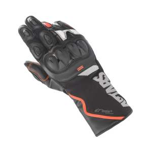 GUANTES ALPINESTARS SP-365 DRYSTAR NEGRO Y RED FLUO
