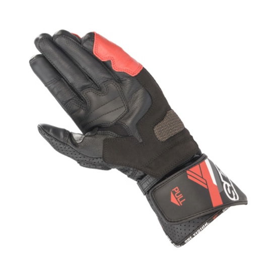 GUANTES ALPINESTARS SP-8 V3 NEGRO, BLANCO Y ROJO