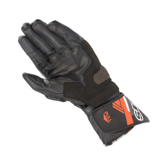 GUANTES ALPINESTARS SP-8 V3 NEGRO Y ROJO FLUO