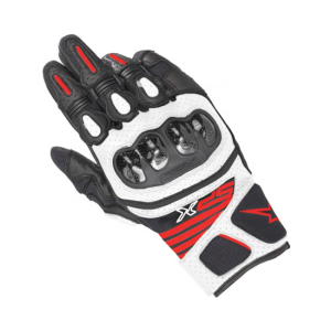 GUANTES ALPINESTARS SP X AIR CARBON V2 NEGRO, BLANCO Y ROJO FLUO