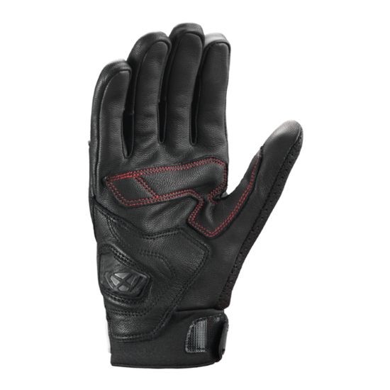 GUANTES IXON MIRAGE LEATHER NEGRO Y BLANCO