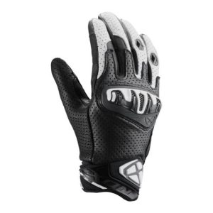 GUANTES IXON MIRAGE LEATHER NEGRO Y BLANCO