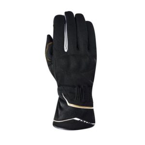 GUANTES IXON PRO GLOBE LADY NEGRO, BLANCO Y GOLD