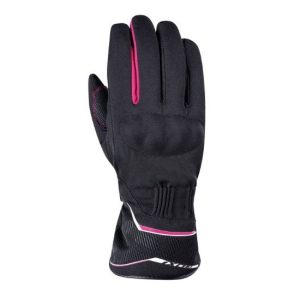 GUANTES IXON PRO GLOBE LADY NEGRO Y FUSHIA