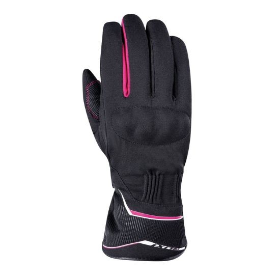 GUANTES IXON PRO GLOBE LADY NEGRO Y FUSHIA