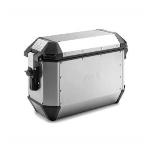 JUEGO DE DOS MALETAS LATERALES GIVI ALASKA 36L. ALUMINIO NATURAL