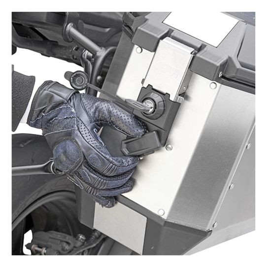 JUEGO DE DOS MALETAS LATERALES GIVI ALASKA 36L. ALUMINIO NATURAL