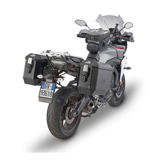 JUEGO DE DOS MALETAS LATERALES GIVI ALASKA 36L. ALUMINIO NEGRO