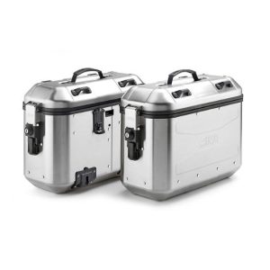 JUEGO DOS MALETAS GIVI LATERALES TREKKER DOLOMITI 36L ALUMINIO NATURAL