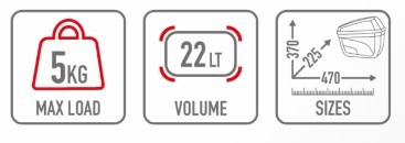 JUEGO MALETAS LATERALES GIVI MONOKEY DE 22L