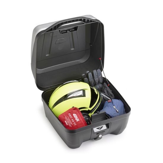 MALETA GIVI B32BOLD NEGRO BASE ACABADO EN PLATA