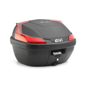 MALETA GIVI B37 BLADE NEGRO BASE REFLEX ROJO 37L