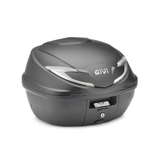 MALETA GIVI B39 NEGRO BASE CON REFLEX TRANSPARENTE 39L