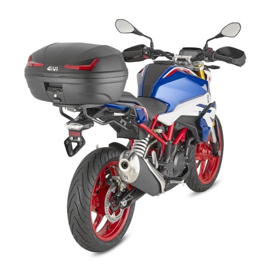 MALETA GIVI E455 SIMPLY IV 45L NEGRO BASE REFLEX ROJO