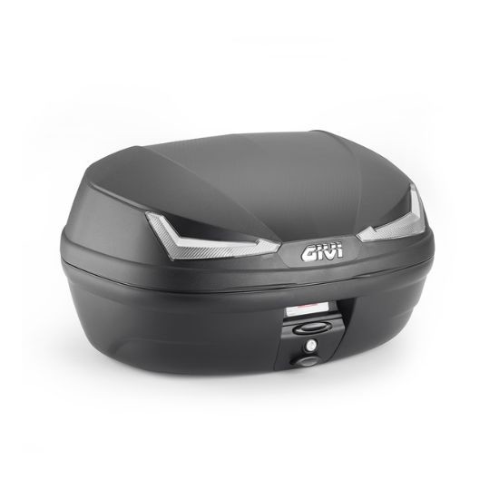 MALETA GIVI E455 SIMPLY IV 45L NEGRO BASE REFLEX TRANSPARENTE