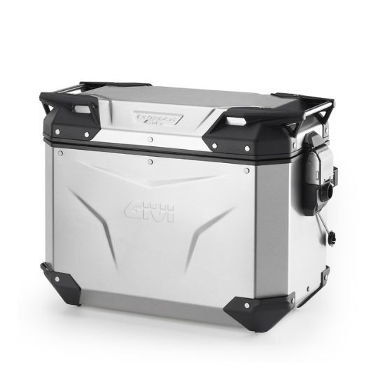 MALETA GIVI LATERAL DERECHA TREKKER OUTBACK EVO 44L ALUMINIO NATURAL