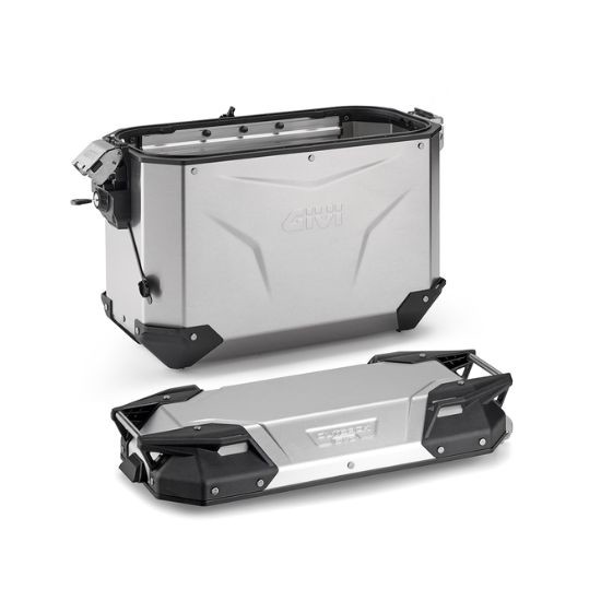 MALETA GIVI LATERAL IZQUIERDA TREKKER OUTBACK EVO 37L ALUMINIO NATURAL