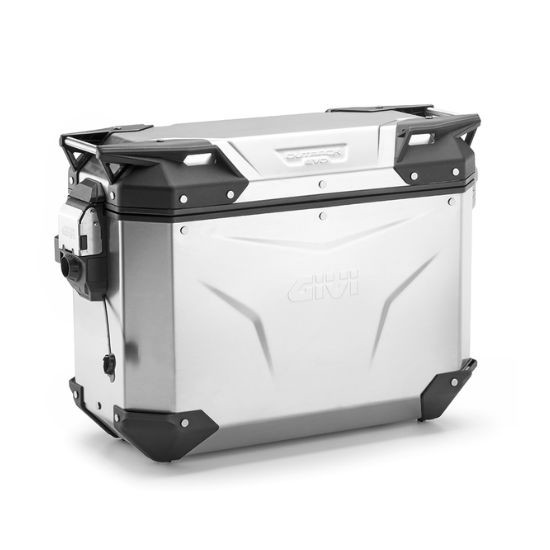 MALETA GIVI LATERAL IZQUIERDA TREKKER OUTBACK EVO 37L ALUMINIO NATURAL