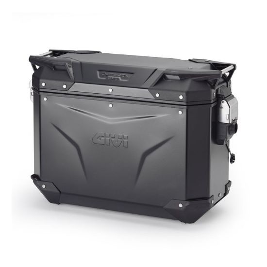 MALETA GIVI LATERAL IZQUIERDA TREKKER OUTBACK EVO 37L ALUMINIO NEGRO