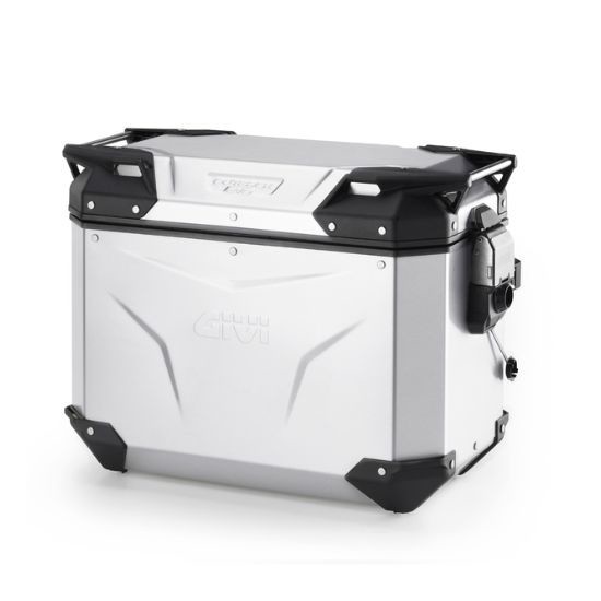 MALETA GIVI LATERAL IZQUIERDA TREKKER OUTBACK EVO 44L ALUMINIO ANODIZADO