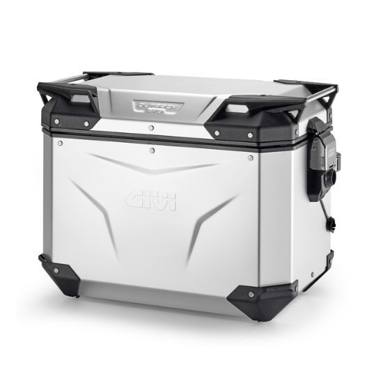 MALETA GIVI LATERAL IZQUIERDA TREKKER OUTBACK EVO 48L ALUMINIO ANODIZADO