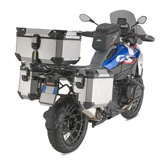 MALETA GIVI LATERAL TREKKER OUTBACK EVO 33L SCANTONATA ALUMINIO NATURAL