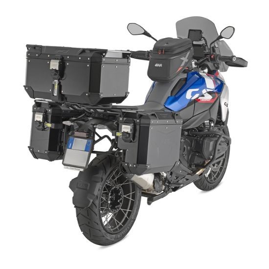 MALETA GIVI LATERAL TREKKER OUTBACK EVO 33L SCANTONATA ALUMINIO NEGRO