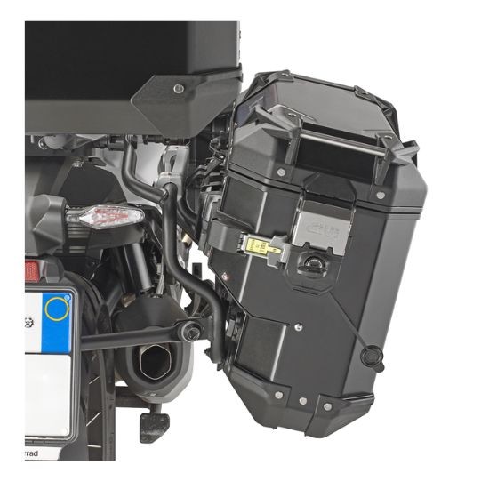MALETA GIVI LATERAL TREKKER OUTBACK EVO 33L SCANTONATA ALUMINIO NEGRO