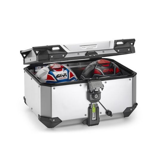 MALETA GIVI TRASERA TREKKER OUTBACK EVO 58L ALUMINIO ANODIZADO