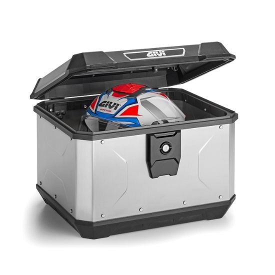 MALETA MONOLOCK GIVI ALP 44 ALPINA EN ALUMINIO NATURAL