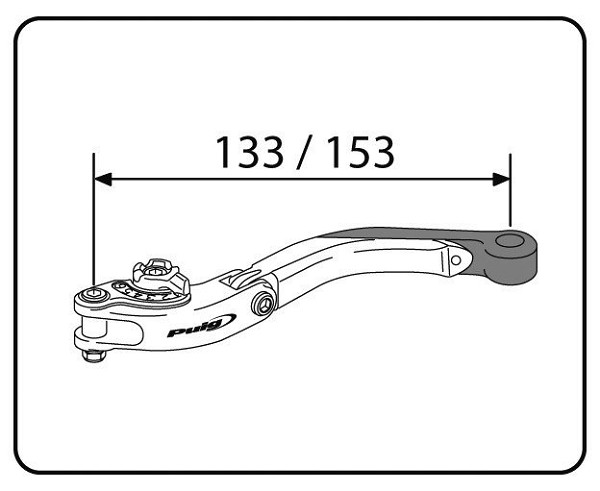 MANETA ABATIBLE EXTENSIBLE EMBRAGUE PUIG oro