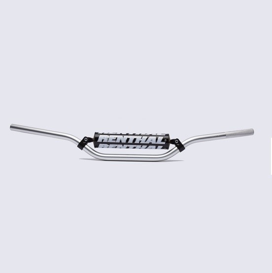 Manillar Renthal enduro alto plata con protector negro 613-01-SI-05-006