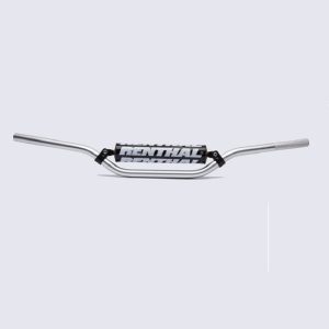 Manillar Renthal enduro medio plata con protector negro 664-04-SI-01-185