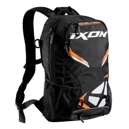 MOCHILA IXON R-TENSION 23 NEGRA, BLANCA Y NARANJA