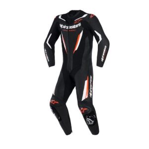 MONO ALPINESTARS GP FORCE V2 1 PIEZA NEGRO, BLANCO Y ROJO