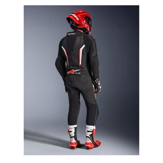MONO ALPINESTARS GP FORCE V2 1 PIEZA NEGRO, BLANCO Y ROJO