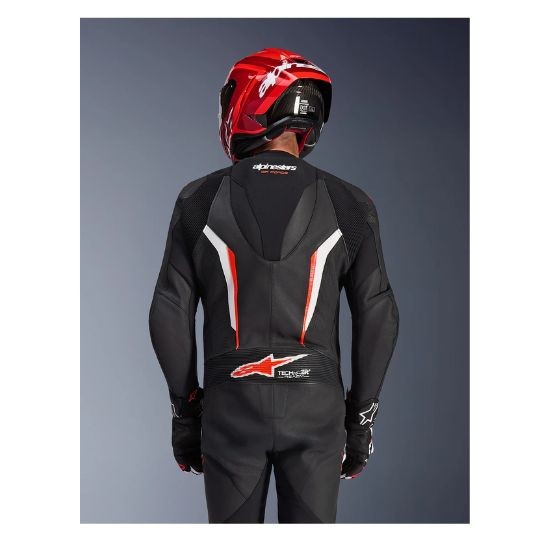 MONO ALPINESTARS GP FORCE V2 1 PIEZA NEGRO, BLANCO Y ROJO