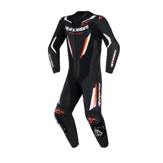 MONO ALPINESTARS GP FORCE V2 1 PIEZA NEGRO, BLANCO Y ROJO