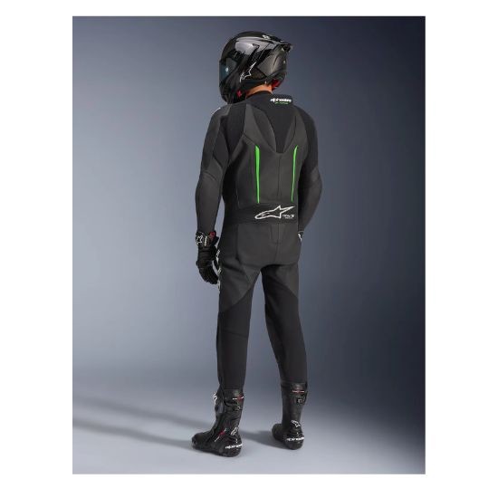 MONO ALPINESTARS GP FORCE V2 1 PIEZA NEGRO Y VERDE