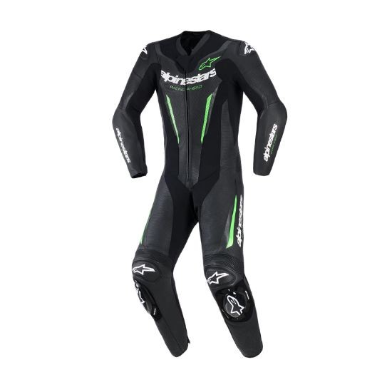 MONO ALPINESTARS GP FORCE V2 1 PIEZA NEGRO Y VERDE