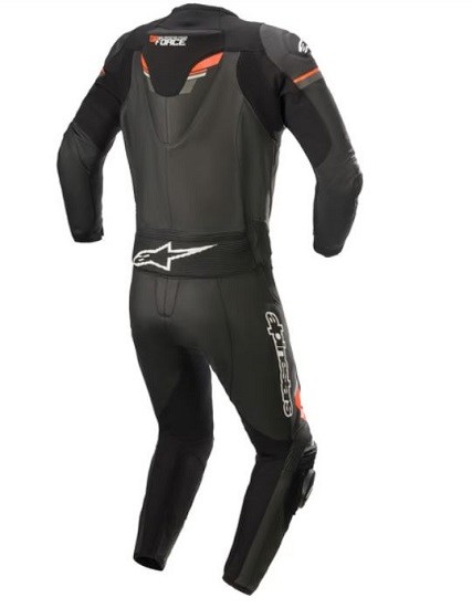 MONO ALPINESTARS GP FORCE V2 CHASER NEGRO Y ROJO FLUO